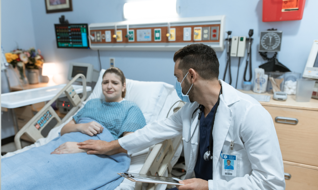 A patient navigating her emotions during recovery